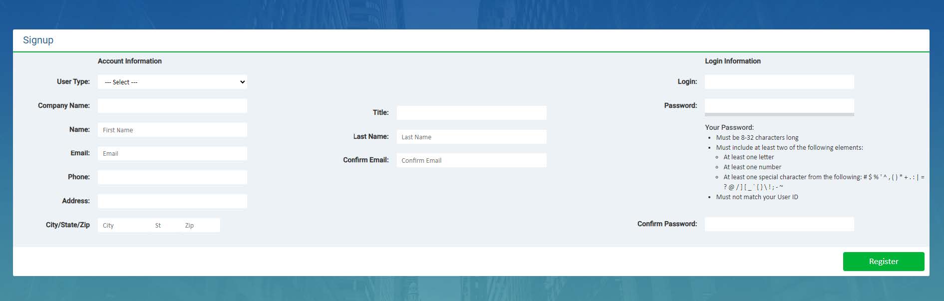 PropDocs Registration